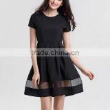 2016 Round Neck Solid Casual Summer Dress thumbnail-2