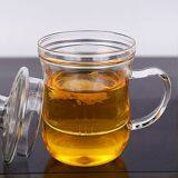 Glass Cup Kungfu Tea Cup Three Part Glass Cup Filter Glass Cup Coffee Cup Milk Cup Juice Cup for Hotel and Resturant thumbnail-3