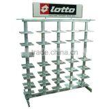Silver Double Side Oval Tube Sport Shoe Shope Store Display Stand thumbnail-4