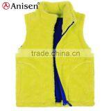 China Supplier Custom Fur Lined Fleece Men Vest thumbnail-1