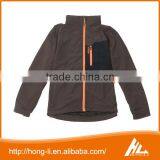High Quality 100% Polyester Cheap Black Windbreaker Sport Jacket Men thumbnail-5