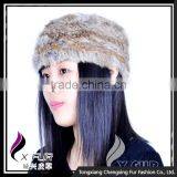 CX-E-10B Wholesales Fashion Cheap Custom Knitted Rabbit Fur Snood Headband thumbnail-3