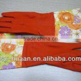 Good Quality Bicolor Long Household Latex/rubber Gloves thumbnail-1