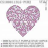 Custom Heart Rhinestone/Acrylic /Gem Stone Glitter Hot Fix Rhinestone for Clothing thumbnail-1