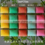 Flat Pommel Square Shape Natural Stone Charms Diy Semi-precious Stone Jewelry Accessories 2017 thumbnail-6