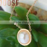 High End Semi-precious Pearl Pendant Necklace Fashion Natural Pearl Pendant Necklace for Her Gifts thumbnail-1