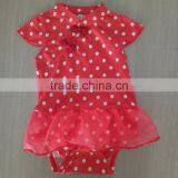 2016 Chinses Factory Wholesale Custom100% Cotton Summer Baby Cloth With Romper thumbnail-1