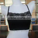 Seamless Women's Nylon Lace Tube Bra thumbnail-1