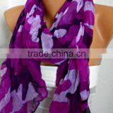 Purple Camouflage Scarf,Spring Summer Shawl Cowl Scarf Shawl Scarf Lavender Gift Ideas For Her Women Fashion Accessories Mother' thumbnail-2