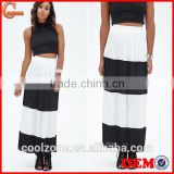 2015 New arrival chiffon pleated skirt latest skirt design pictures long skirts