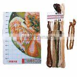 Custom Hand Made Round Brown Angel Cross Stitch thumbnail-2