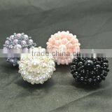 Grade Pearl Beads Buckle Handmade Mink Fur Coat Button Button Button Monopoly thumbnail-1