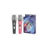 Pink and Gray Karaoke Wire Vocal MIC Set thumbnail-1