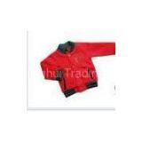 Red Round Neck Kids Winter Coat ,Fleece Jackets for Toddler With Button Outdoor thumbnail-1