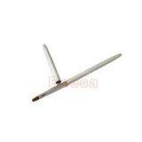 Eeesa Flat Kolinky Sable Synthetic Hair Nylon Metal Handle Gel Art Nail Brush With Alum Cap thumbnail-1