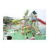 Family Playing Aqua Water Playground Equipment With Fiberglass Slides 25m*23m*10m thumbnail-1