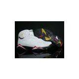 Real Air Jordans Men Jordan 7 Shoes For Sale Red & White & Black thumbnail-1