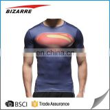 2017 Sleeveless muscle gym t shirts/Polyester spandex dry fit mens gym t shirts