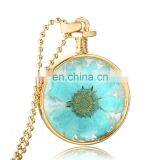 Mother's Day Dried Flowers Glass Essential Oil Diffuser Necklace thumbnail-6