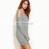 New Style Deep V-neck Women Sweater Cold Sleeves Sweater for Ladies KMY1058 thumbnail-6
