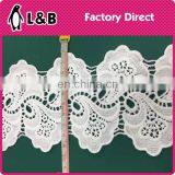 2017 Wholesale White Embroidery Water Soluble Polyester Lace thumbnail-3