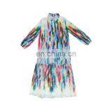 Colorful Women Dress Lantern Sleeve Loose Dresses Female Fashion 2020 thumbnail-4