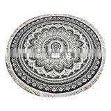 Quality Chinese Products Digital Print Circle Beach Towels Microfiber Round Turkish Beach Towel With Tassels thumbnail-3