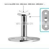 Removable Floor Mouted Flange Hanrail Bracket Stair Railing Stainless Steel Round Tube Support thumbnail-5