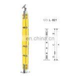 Glass Rail Balustrade Crystal Indoor Standing Handrail Design thumbnail-2