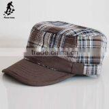 Hot popular plaid hats Autumn and winter baseball cap