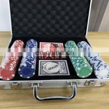 Casino Games 200 Pieces Custom EPT Ceramic Clay Poker Chips Set With Aluminum Case thumbnail-2