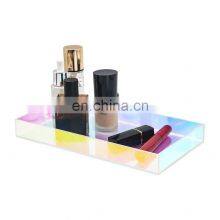 Rainbow Acrylic Vanity Drawer Organizer Colorful Makeup Tray