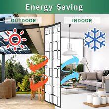 EVA Magnetic Screen Door Thermal Magnetic Self-Closing Privacy Door Curtain Winter Stop Draft Keep Cold Out Door Cover Suitable for Terrace, Kitchen, Bedroom thumbnail-5