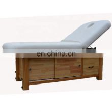 Modern Adjustable Spa Beauty Salon Cosmetic Eyelash extension chair Facial Treatment Table Solid Wooden Thai Massage Bed