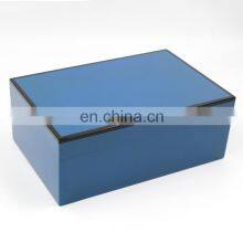 Custom High Gloss Finished Wholesale Modern Okoume Solid Fancy Humidor Cigar Wooden Luxury Cigar Humidor thumbnail-2
