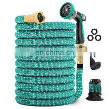 Manufactures Wholesale Coloured Blue Lead Free High Pressure 100ft Water 25ft Expandable Metal Garden Hose thumbnail-5
