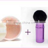 Foundation Powder Purple Makeup Brush Retractable Blush Cosmetic Tools thumbnail-3