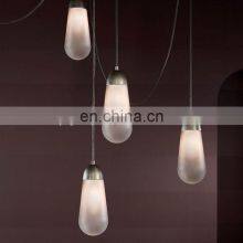 Hot Selling Linear Lasso Glass Lampshade Chandelier Lamp Modern Luxury Home Decor Ring Living Room Pendant Light thumbnail-5