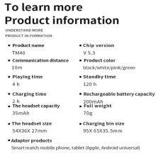 Headphones Earphones Wireless Headset Earbuds Smart Display Sport With Microphones TWS Earphone for Iphone Xiaomi Huawei thumbnail-4