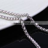 2015 Fashion Jewelry Rhodium Plated Brass Chain Twisted Necklace thumbnail-3
