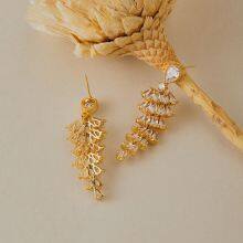 KMJ High Quality Sensitive Skin Friendly Brass Jewerly OEM Factory Fashion Earrings thumbnail-2