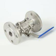 Stainless Steel Three Piece Flange Ball Valve Stainless Steel Flange Ball Valve Manual Ball Valve thumbnail-2