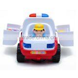 2015 Most Popular Cute Cartoon Design Mini Plastic Alaighty Ambulance Toy Car MTHX836 thumbnail-4
