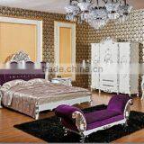 Classical Solid Wooden Bed Bedroom Furniture thumbnail-1