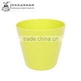Hotsale Colorful Garden Flower Pot Wholesale MX1202-2 Fine Lines Melamine Flower Pot thumbnail-4