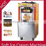 Prince Commercial High Quality Floor Standing 3 Flavors Soft Ice Cream Machine for Sale