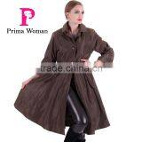 2016 Spring Latest Design Light Fashion Long Women Trench Coat thumbnail-5