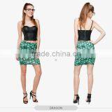 Vintage Flowers Dragon Red Sexy Girls Tight Mini Skirt High Quality 3d Digital Full Print Custom Hot Sale Tube Stretchy Skirt thumbnail-2