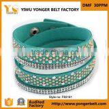 Wide Good Quality Fashion Green Wholesale Luxurious Bracelets