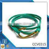 Digital Bangle Bracelet Fashion Anal Jewelry Bracelet Stainless Steel Anchor Clasp Leather Bracelet Anchor thumbnail-1